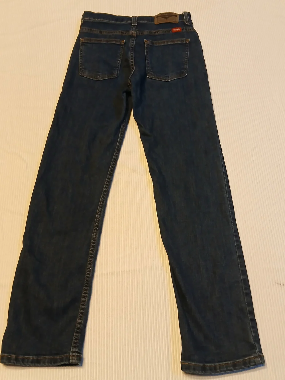 Wrangler Boys Size 12 Slim Denim Jeans With Adjustable Waist, Dark Wash